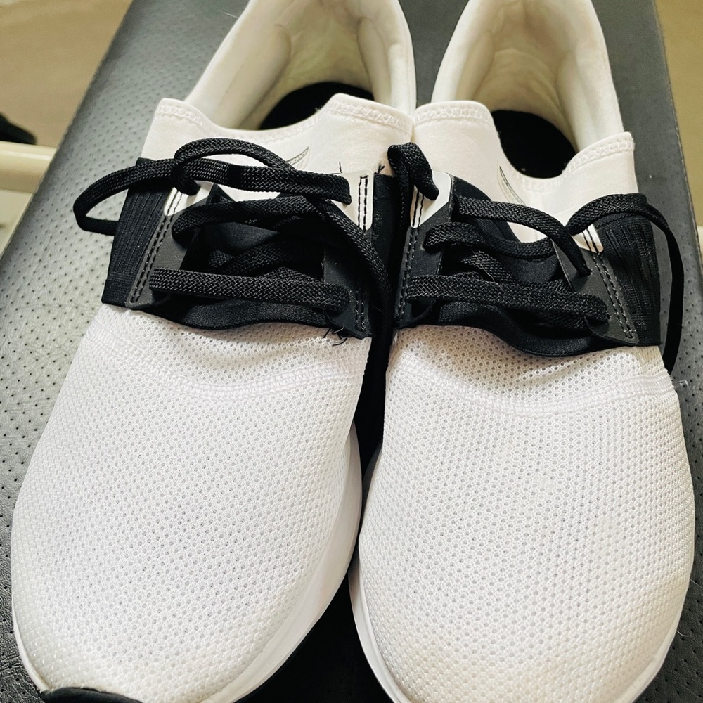 New Balance White and Black Sneakers